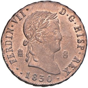 Foreign coins - Ferdinando VII (1808-1833) Segovia - 8 Maravedìs 1830 -...