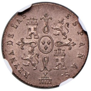 Foreign coins - Isabella II (1833-1868) Segovia - Maravedìs 1842 - Cal....