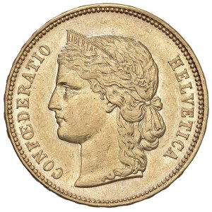 Foreign coins - SVIZZERA 20 Franchi 1888 - Fr. 497 AU (g 6,44) RRR...