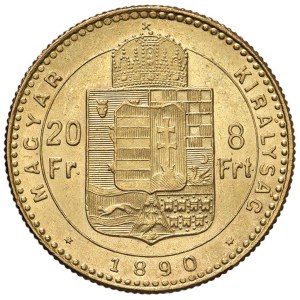 Foreign coins - UNGHERIA Francesco Giuseppe (1848-1916) 20 Fiorini 1890...