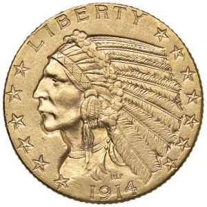 Foreign coins - USA 5 Dollari 1914 - KM 129 AU (g 8,37)...