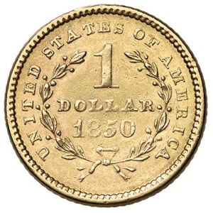 Foreign coins - USA Dollaro 1850 - KM 73 AU (g 1,67) RR...