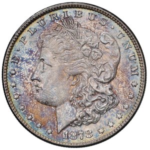 Foreign coins - USA Dollaro 1878 - KM 110 AG (g 26,82) Patina iridiscen...