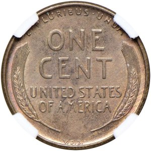 Foreign coins - USA Cent 1909 S VDB - KM 132 CU In slab CCG MS 63 n° AB...