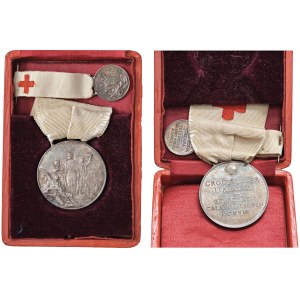 Savoy medals - SAVOIA Regno d'Italia Coppia di medaglie con nastrino 1...