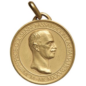 Savoy medals - SAVOIA Vittorio Emanuele III Medaglia 1925 per il 25° a...