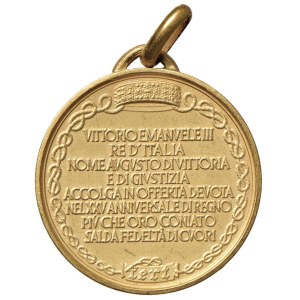 Savoy medals - SAVOIA Vittorio Emanuele III Medaglia 1925 per il 25° a...
