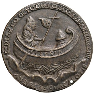 Papal medals - Nicoló V (1447-1455) Medaglia (1455) a ricordo del pont...