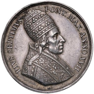 Papal medals - Pio VII (1800-1823) Medaglia 1816 A. XVII Restituzione ...