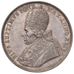 Papal medals - Pio VII (1800-1823) Medaglia 1823 A. XXIV Sistemazione ...