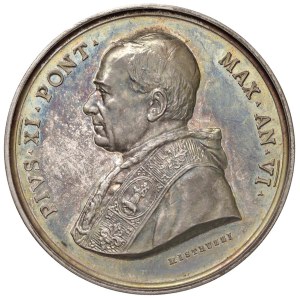 Papal medals - Pio XI (1922-1939) Medaglia 1927 A. VI Per l'ampliament...