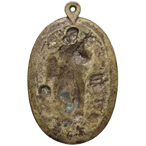 Religious plaques - Placchetta ovale Religiosa da fusione di area spagnola ...