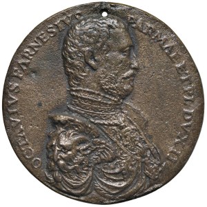 Character medals - Ottavio Farnese (1524-1586) Medaglia da fusione senza d...