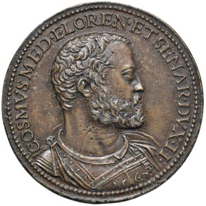 Character medals - Cosimo I de' Medici (1537-1574) Medaglia 1567 per le fo...