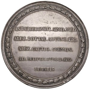 Character medals - Leopoldo II d'Austria (1747-1792) Medaglia 1791 Deputaz...
