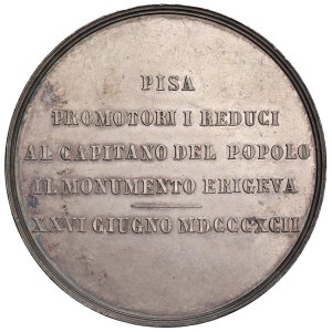 Character medals - Giuseppe Garibaldi (1807-1882) Medaglia 1892 Erezione d...