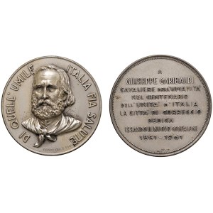Character medals - Giuseppe Garibaldi (1807-1882) Pair of medals 1961 ...