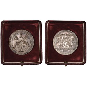 Cities medals - PAVIA Coppia di medaglie 1933 Al vescovo di Pavia Giuse...