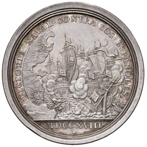 Cities medals - SICILIA Carlo VI (1711-1740) Medaglia 1718 per la vitto...