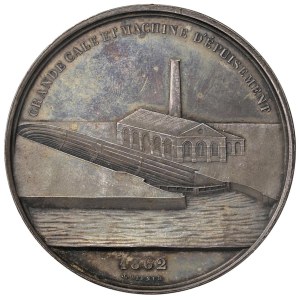 Foreign medals - BELGIO Medaglia 1862 Costruzone del Grande Bacino Idric...