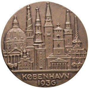 Foreign medals - DANIMARCA. Medaglia 1936 IV° Congresso Internazionale d...
