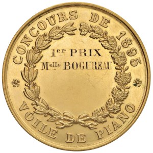 Foreign medals - FRANCIA Medaglia premio Concours de 1895 Voile de Piano...