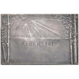 Foreign medals - FRANCIA-ALGERIA Placchetta Art Decò- Nouveau 1912 Conco...