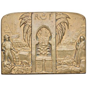 Foreign medals - FRANCIA-ALGERIA Placchetta Art Decò- Nouveau 1930 ORAN ...