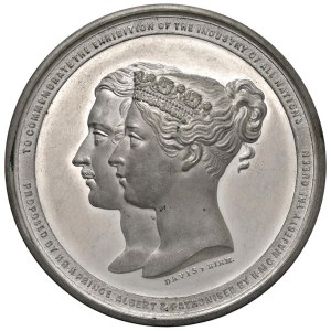 Foreign medals - INGHILTERRA Albert e Regina Vittoria. Medaglia 1851 per...