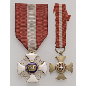 Italian and foreign honours - SAVOIA. Lotto di 2 Decorazioni - Croce ordine della Cor...