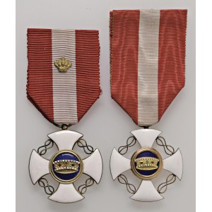 Italian and foreign honours - SAVOIA. Lotto di 2 Decorazioni - Croce ordine della Cor...