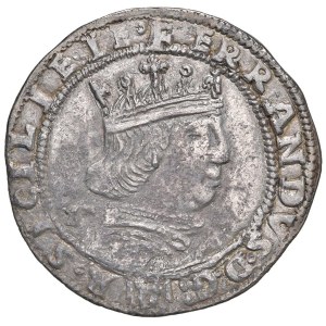 Italian coins - L'AQUILA Ferdinando I d'Aragona (1458-1494) Coronato - ...