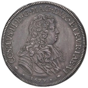 Italian coins - FIRENZE Cosimo III (1670-1723) Piastra 1677 - MIR 326/4...