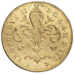 Italian coins - FIRENZE Leopoldo II (1824-1859) Ruspone 1825 - MIR 444/...