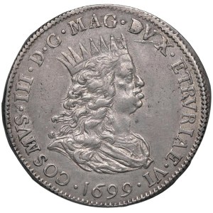 Italian coins - LIVORNO (1670-1723) Tollero 1699 - MIR 64/13 AG (g 27,2...