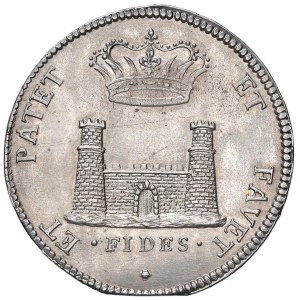 Italian coins - LIVORNO Cosimo III (1670-1723) Tollero 1707 - MIR 65 AG...