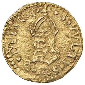 Italian coins - LUCCA Repubblica (1369-1799) Mezzo scudo d'oro 1552 - M...