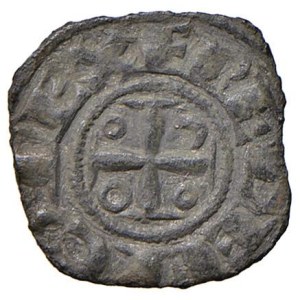 Italian coins - MESSINA Federico II (1197-1250) Denaro - MIR 107 (indic...