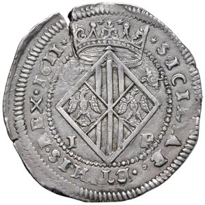 Italian coins - MESSINA Filippo III (1598-1621) Scudo 1611 - Spahr 3/4;...
