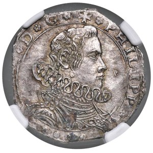 Italian coins - MESSINA Filippo IV (1621-1665) 4 Tarì 1655 - MIR 355/31...