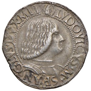 Italian coins - MILANO Ludovico Maria Sforza (1494-1500) Testone - MIR ...