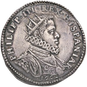 Italian coins - MILANO Filippo III (1598-1621) Ducatone 1602 - MIR 340/...
