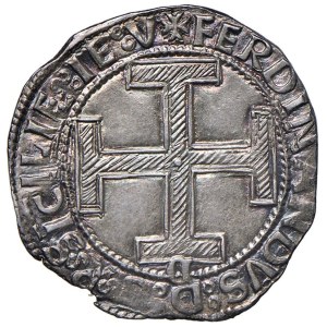 Italian coins - NAPOLI Ferdinando I d'Aragona (1458-1494) Coronato sigl...