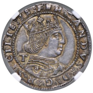 Italian coins - NAPOLI Ferdinando I d'Aragona (1458-1494) Coronato - MI...