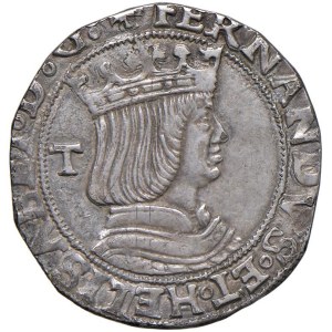 Italian coins - NAPOLI Ferdinando d'Aragona (1503-1516) Carlino sigla T...