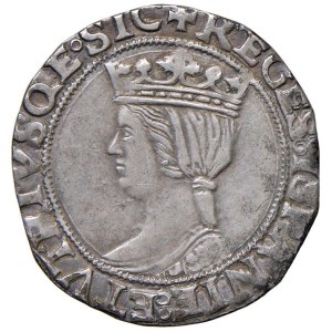 Italian coins - NAPOLI Ferdinando d'Aragona (1503-1516) Carlino sigla T...