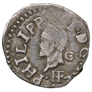 Italian coins - NAPOLI Filippo III (1554-1598) Mezzo carlino sigle G di...