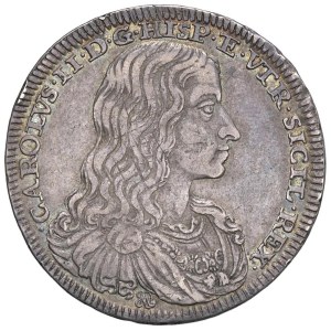 Italian coins - NAPOLI Carlo II (1674-1700) Mezzo Ducato da 50 Grana 16...