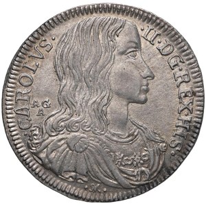 Italian coins - NAPOLI Carlo II (1674-1700) Tarì 1689 D/HIS R/SICI - Ma...