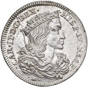 Italian coins - NAPOLI Carlo II (1674-1700) Tarì 1692 - Magliocca 23 AG...